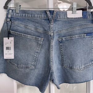 NWT 7 for all Mankind Monroe Women's Denim Shorts Size 30